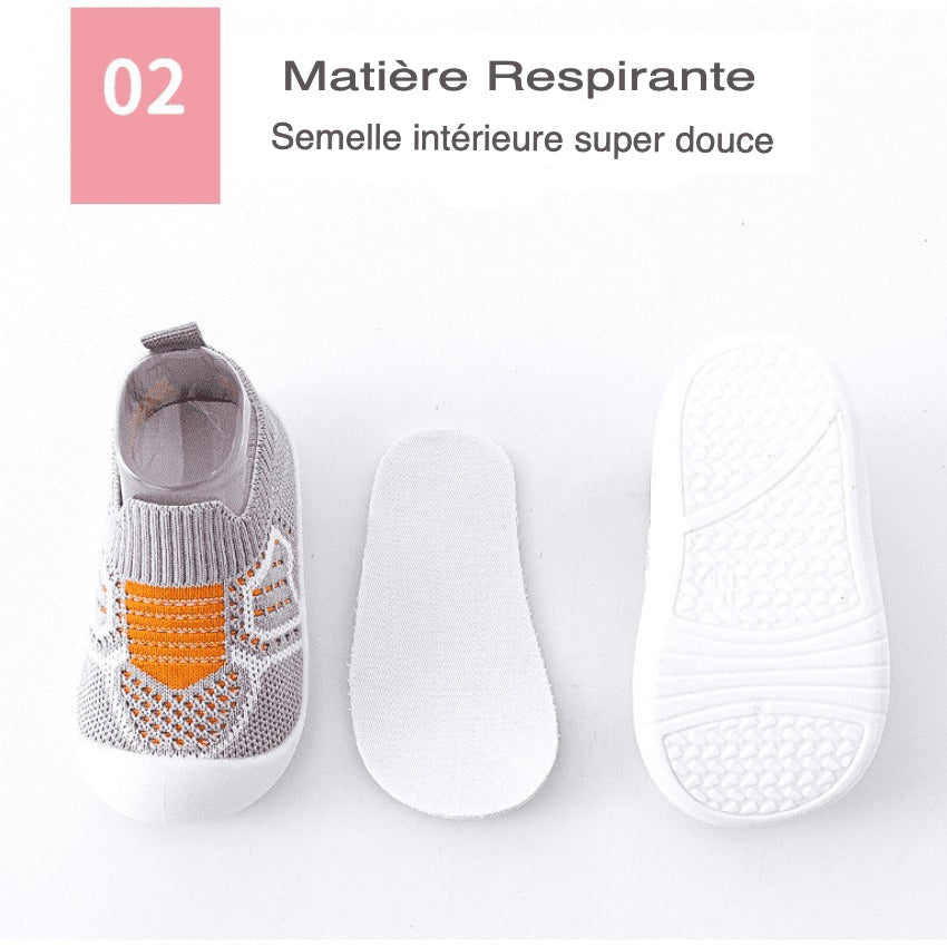 Chaussons Respirants pour Enfants en Maille SUMMER SPORT - Confortables, Respirants, Antidérapants 0-4 Ans