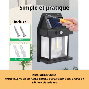 LAMPE SOLAIRE AVEC DÉTECTEUR DE MOUVEMENT ET ÉTANCHE [Offre spéciale : Payez 3 et recevez 4, uniquement aujourd'hui]