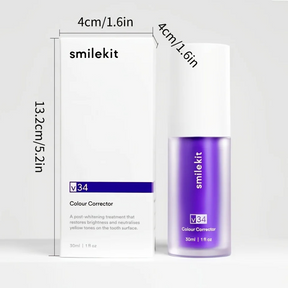 Smilekit V34 Colour Corrector Serum - Blanchiment Dentaire Instantané  | Technologie de blanchiment des dents cliniquement prouvée