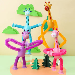 Girafes Créatives Étire et Colle avec Lumière LED - Divertissement Garanti pour les Enfants