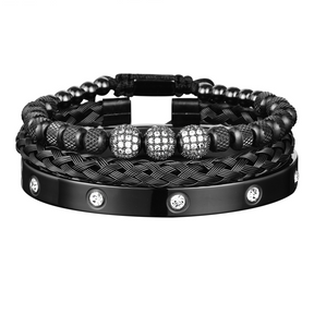 Kit de bracelets Magnata; Ensemble de 3 bracelets; Bracelets élégants pour hommes; Bracelets tendance MAGNATA; Bijoux pour un style moderne; Accessoires de mode masculins; Cadeau parfait pour lui; Bracelets en acier inoxydable; Look raffiné avec bracelets; Kit de bijoux stylés; Bracelets pour toutes les occasions; Mode masculine avec élégance; Ensemble de bracelets à la mode; Bracelets pour un look chic; Collection Magnata de bracelets;