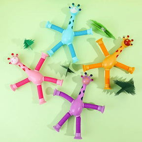 Girafes Créatives Étire et Colle avec Lumière LED - Divertissement Garanti pour les Enfants