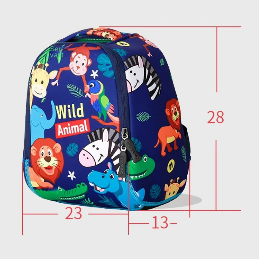 Sac à dos enfant motif animaux - De la forêt des câlins à votre école