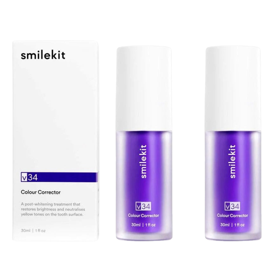 Smilekit V34 Colour Corrector Serum - Blanchiment Dentaire Instantané  | Technologie de blanchiment des dents cliniquement prouvée