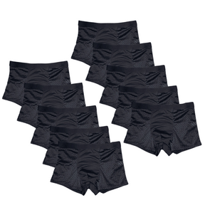 Kit de 10 Boxers en Fibre de Bambou - Légers et Confortables