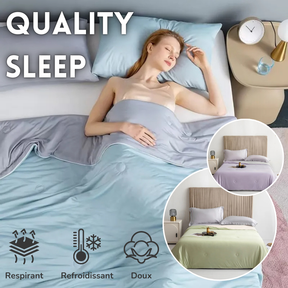 Couverture Quality Sleep Rafraîchissante En Soie - Votre Couverture Pour l'été