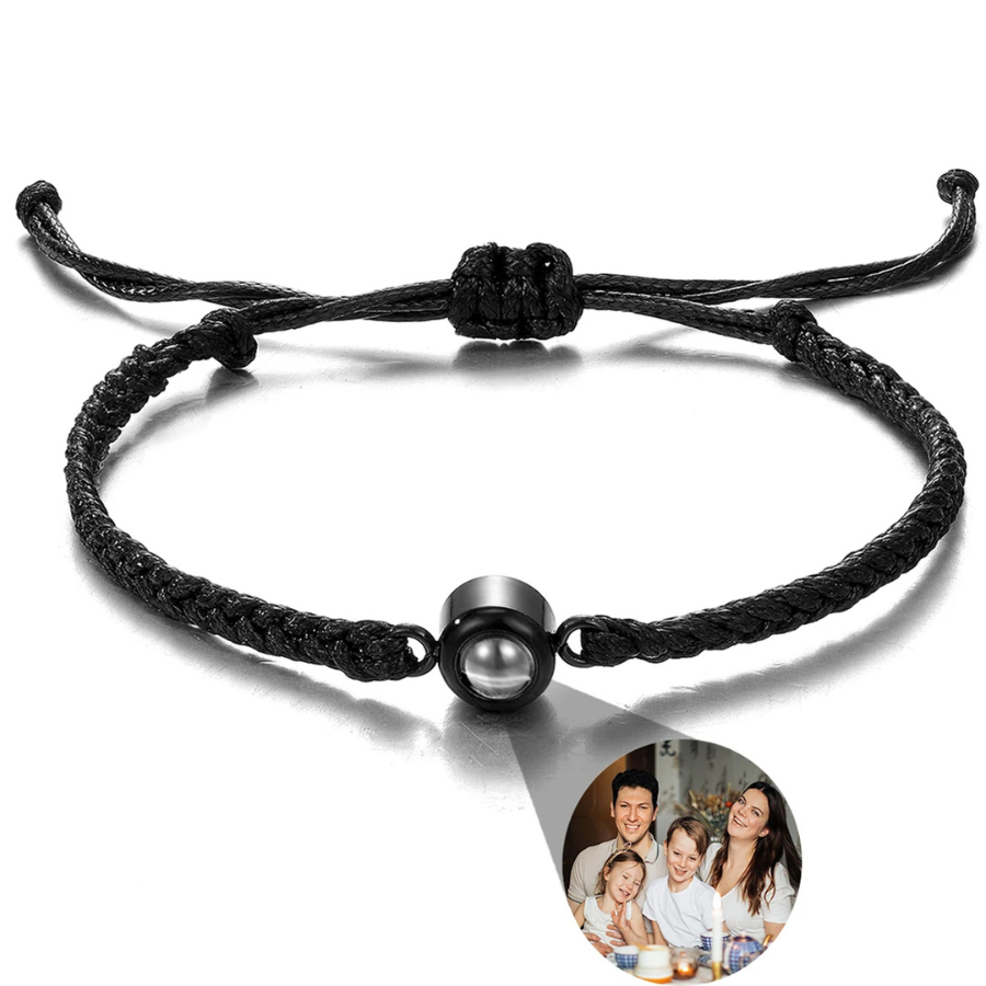 Bracelet Personnalisé avec Photo d'un Être Cher