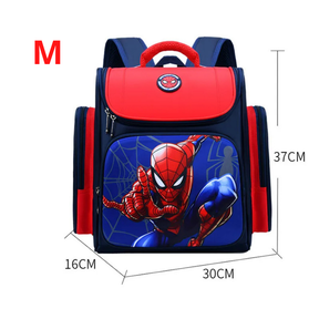 Sac à dos Enfant Premium de Grande Capacité Super Héros - Captain America et Spider-Man