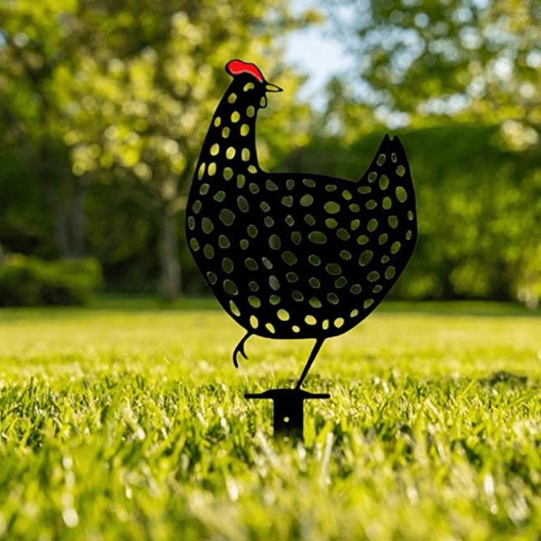 Poule Décorative de Jardin à Planter - Embellissez Votre Jardin avec Style !