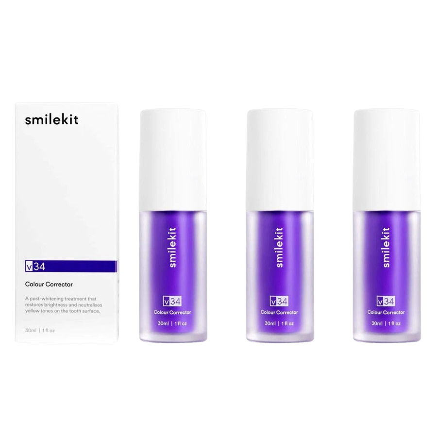 Smilekit V34 Colour Corrector Serum - Blanchiment Dentaire Instantané  | Technologie de blanchiment des dents cliniquement prouvée