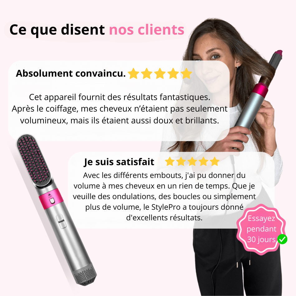 StylePro™-Airstyler - Sèche, Lisse, Ondule et Coiffe [Recevez des cadeaux incroyables gratuits | NE MANQUEZ PAS LES DERNIÈRES UNITÉS Avec 50% De Réduction!]