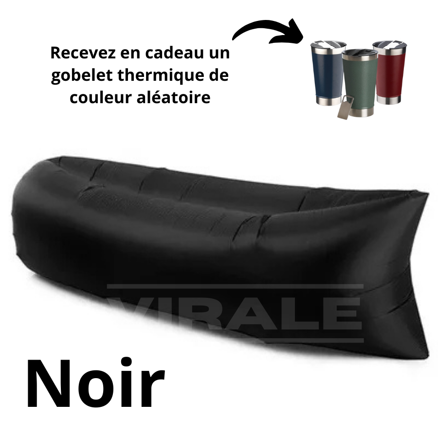 Canapé gonflable portable | Super Promotion d'Été : Achetez et Recevez un Gobelet Thermique Exclusif