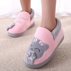 Chaussons Chaton Chauds Welcome Home - Parfaits pour l'Hiver et les Jours Froids PROMOTION 50% DE RÉDUCTION