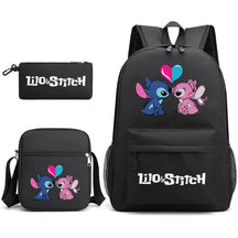 Sac à Dos Enfant Stitch Amoureux - Avec Boîte à Lunch et Trousse Offertes - Adorable en Forme de Sac à Dos