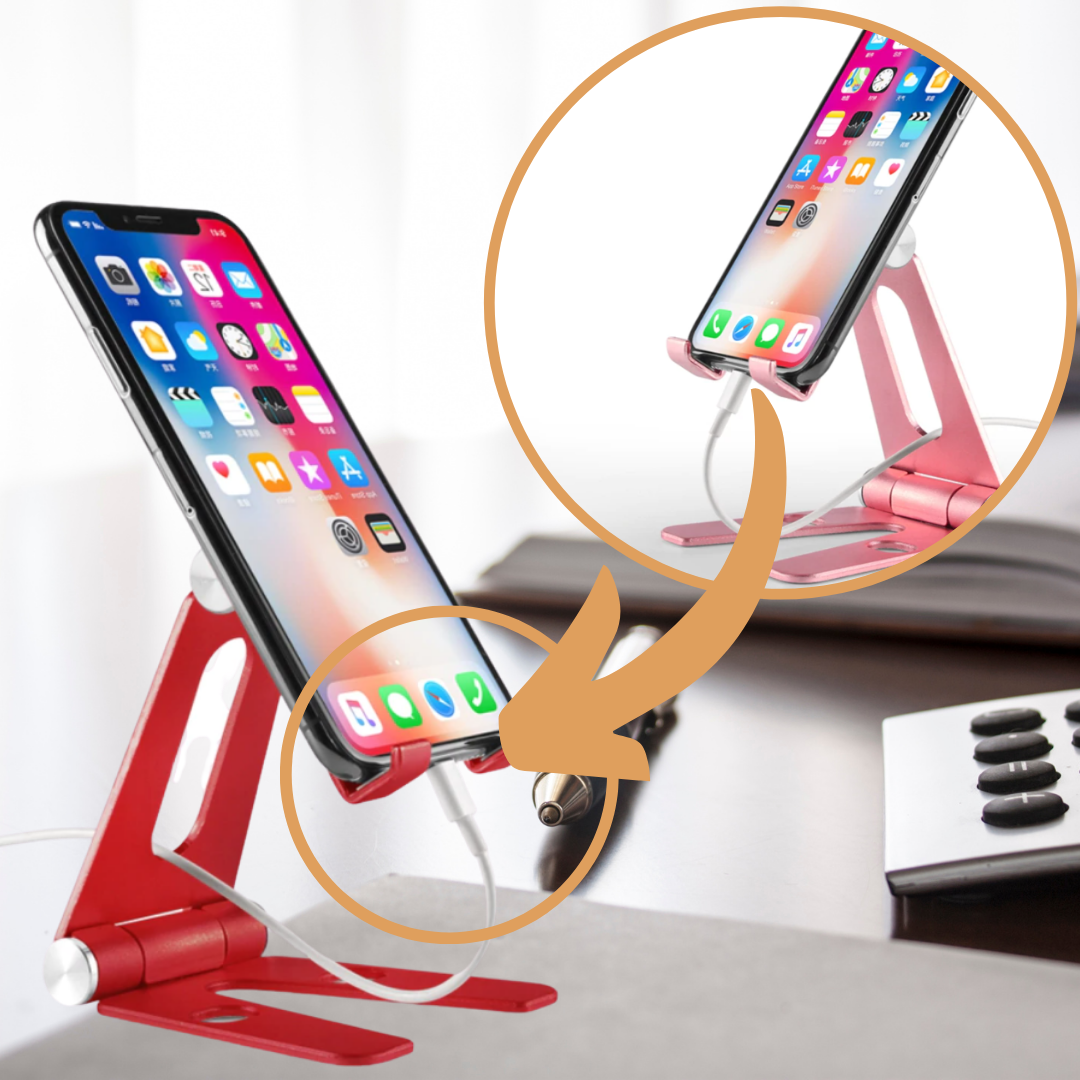 Support pivotant et pliable pour téléphone et tablette