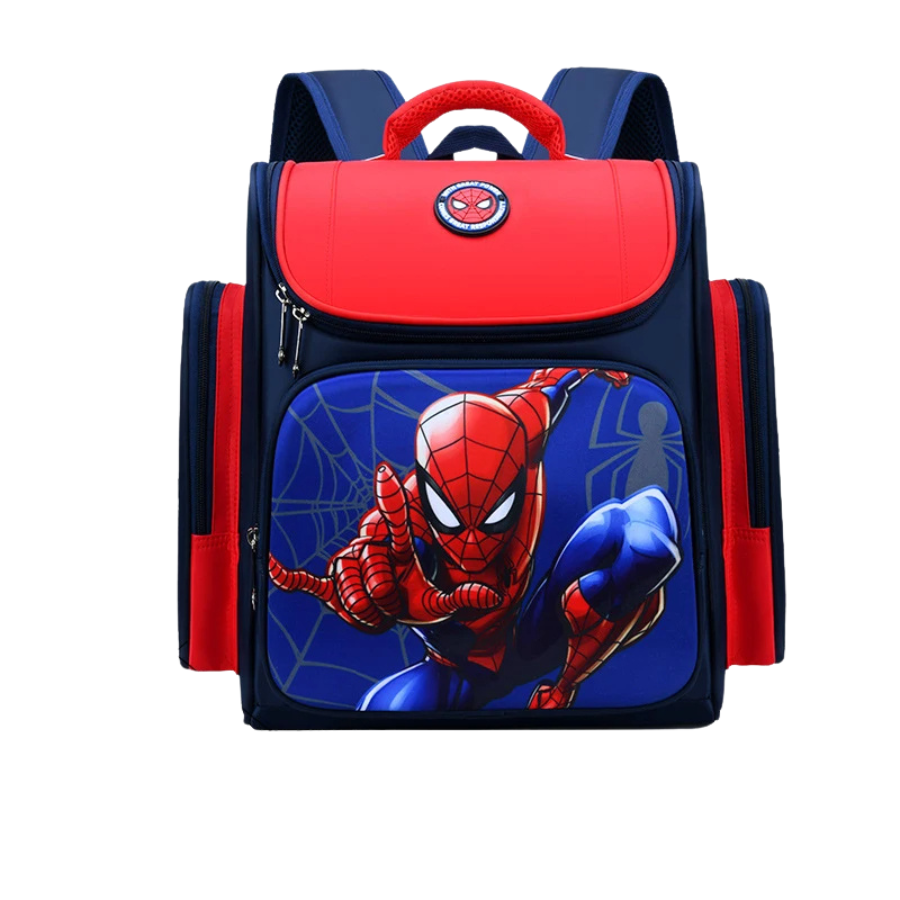 Sac à dos Enfant Premium de Grande Capacité Super Héros - Captain America et Spider-Man