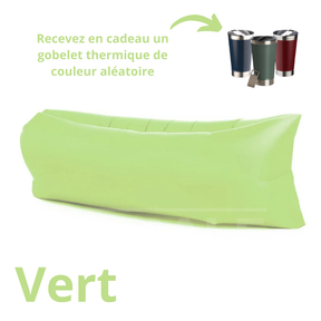 Canapé gonflable portable | Super Promotion d'Été : Achetez et Recevez un Gobelet Thermique Exclusif