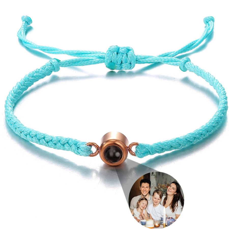 Bracelet Personnalisé avec Photo d'un Être Cher