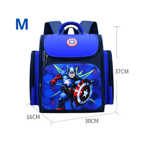 Sac à dos Enfant Premium de Grande Capacité Super Héros - Captain America et Spider-Man