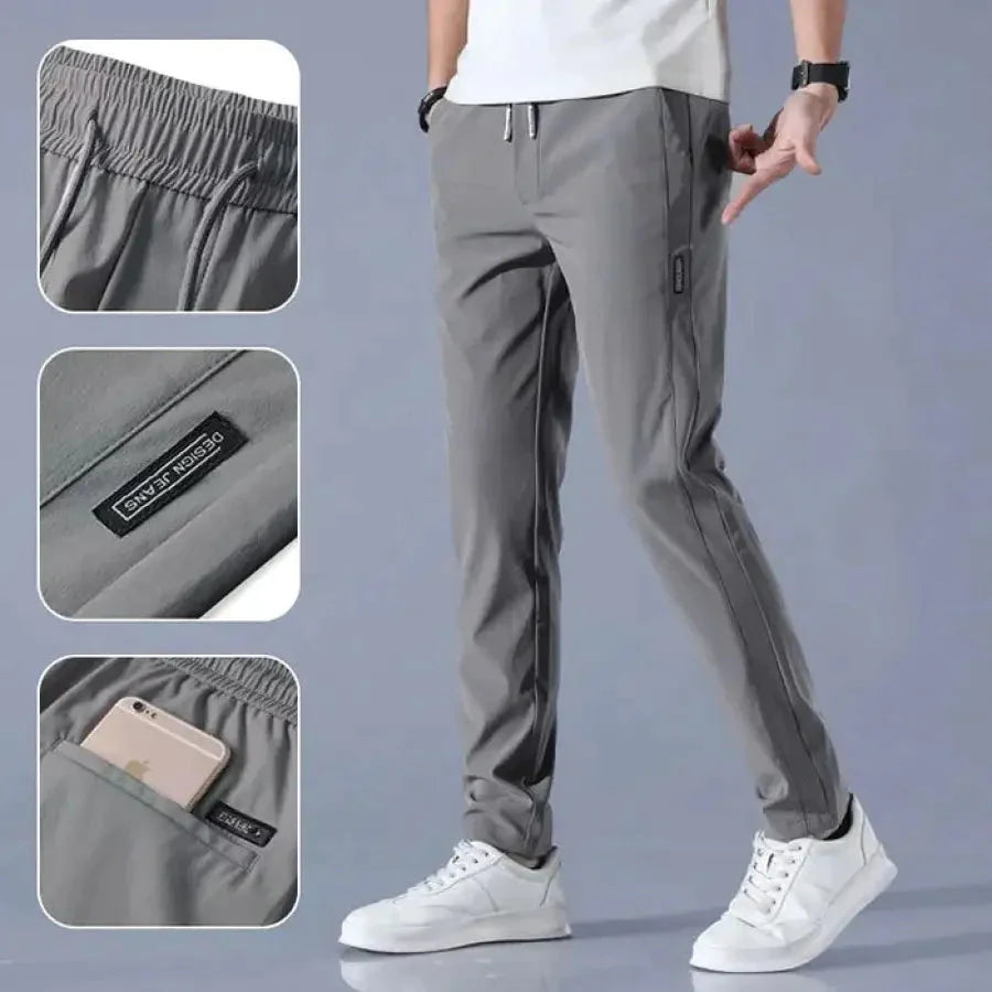 Pantalon Ultra Tech Slim Fit |Tissu extensible et respirant pour un confort total en toute occasion [Aujourd'hui seulement, achetez-en 1 et obtenez-en 2]