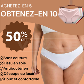 Culottes Sans Couture en Soie Glacée | PlusConfort [PAYEZ 5, OBTENEZ 10]