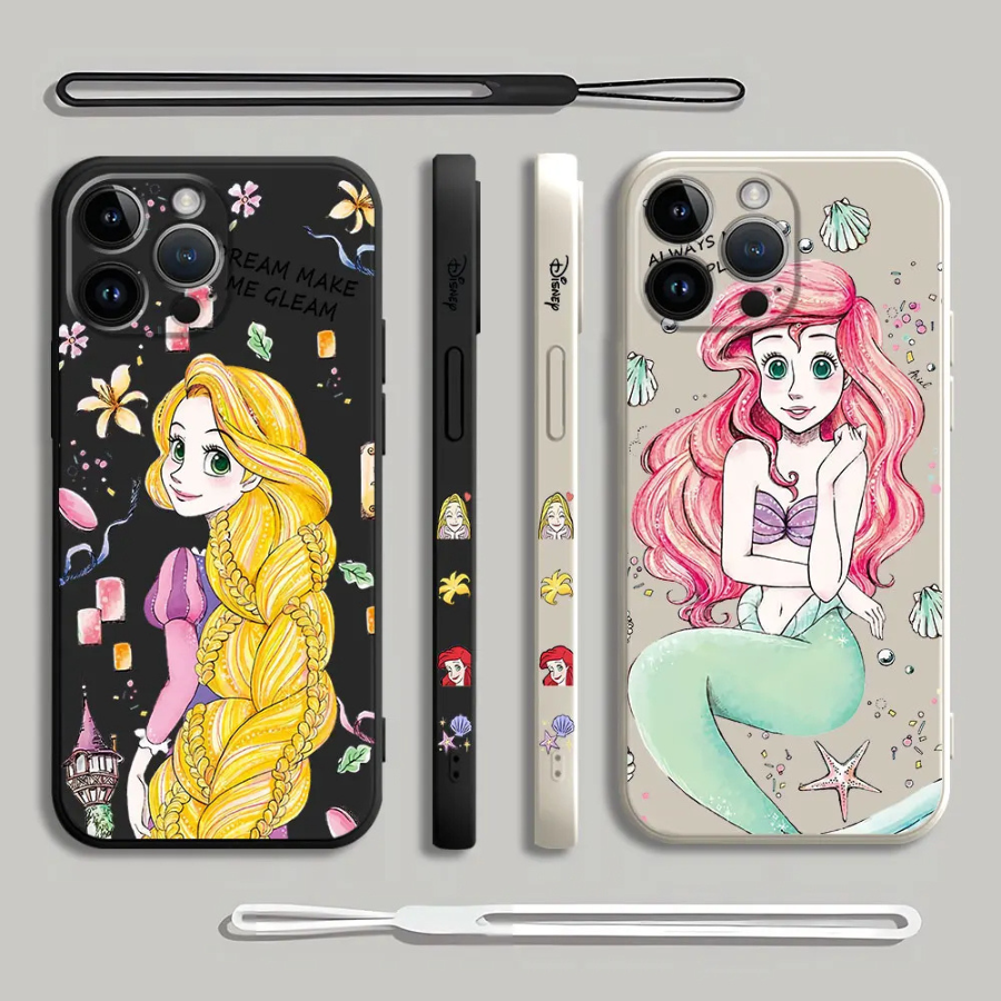 Coque iPhone Couple Stitch et Angel - Coque de Haute Protection avec Cordonnette Offerte