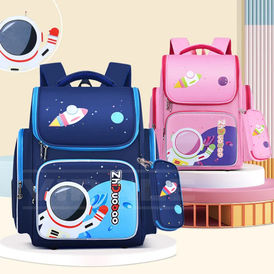 Sac à Dos Enfant Premium Imperméable Unisexe - Aventure Spatiale à l'École + Cadeau