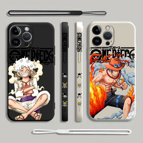 Coque iPhone One Piece Luffy - Coque de Haute Protection avec Cordonnette Offerte