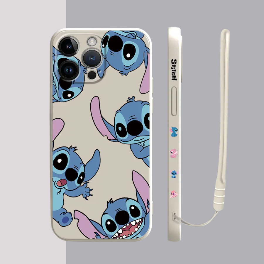 Coque iPhone Stitch Lovers - Étui de Haute Protection avec Cordon Offert