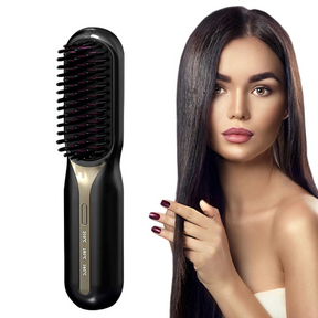 Brosse Lissante 5 en 1 PORTABLE ET RECHARGEABLE (Sans Fil) PureGlam | VOS CHEVEUX TOUJOURS SUBLIMES PARTOUT