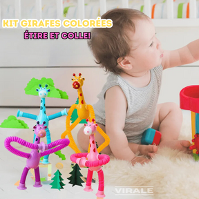 Girafes Créatives Étire et Colle avec Lumière LED - Divertissement Garanti pour les Enfants