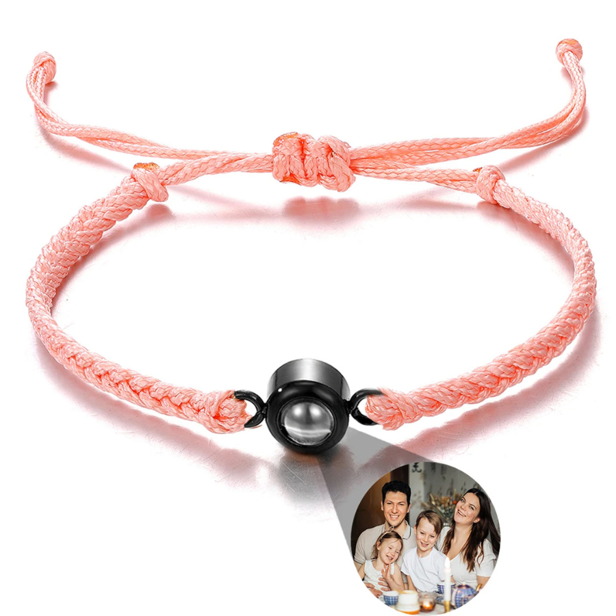 Bracelet Personnalisé avec Photo d'un Être Cher