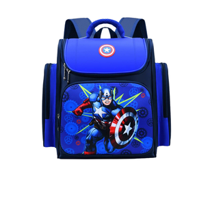 Sac à dos Enfant Premium de Grande Capacité Super Héros - Captain America et Spider-Man