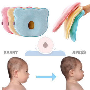 Oreiller pour bébé corrigeant et prévenant la plagiocéphalie (Anti Tête Plate) - TÊTE RONDE