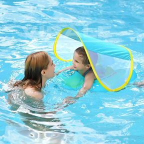 Bouée Enfant Mer et Piscine avec Protection Solaire SUMMER TIME - Divertissement avec Sécurité Garantie