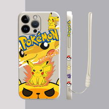 Housse iPhone Pokémon Classique - Coque Haute Protection avec Cordons Offerts