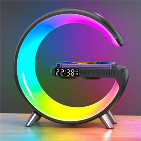 Éclairage G-Speaker RGB - Chargeur sans fil, réveil et haut-parleur