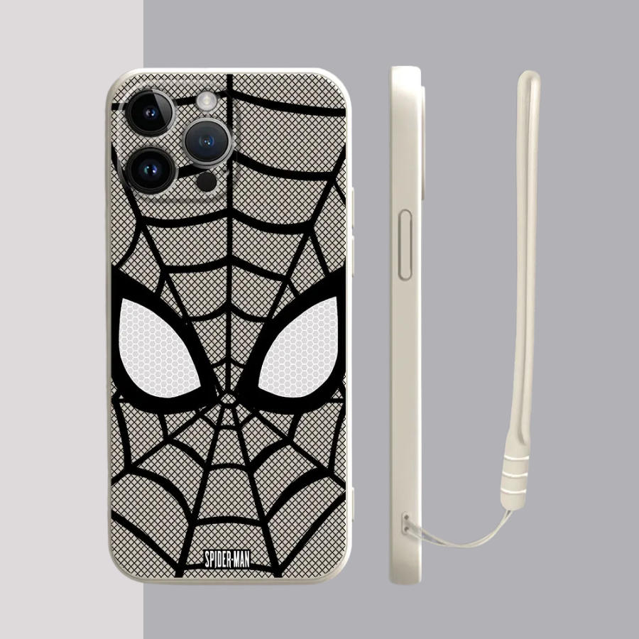 Coque iPhone Spider-Man Classique - Coque Haute Protection avec Cordons Offerts