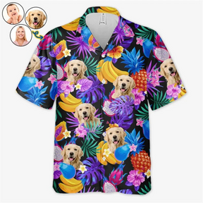 Chemise Hawaïenne Personnalisée "C'est l'Été et le Moment de Voyager" - Pour Chiens et Chats - Cadeau d'Été Personnalisé, Cadeau pour Propriétaires et Amoureux des Animaux