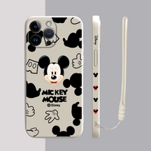 Coque iPhone Mickey Mouse et Minnie - Étui de Haute Protection avec Cordon Offert