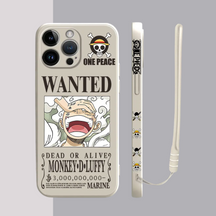 Coque iPhone One Piece Luffy Recherché - Étui de Haute Protection avec Cordon Offert