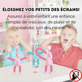 Girafes Créatives Étire et Colle avec Lumière LED - Divertissement Garanti pour les Enfants