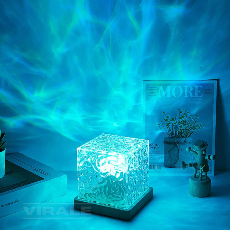 Lampe LED Cristal Magic Water - Effet Piscine et Aurore Boréale pour Décorer et Transformer l'Ambiance [DERNIÈRES 20 PIÈCES DISPONIBLES EN PROMOTION]