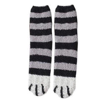 Chaussettes chaudes pattes de chat hiver