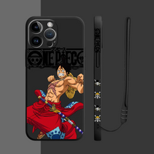 Coque iPhone One Piece Luffy et Zoro - Coque Haute Protection avec Cordonnette Offerte