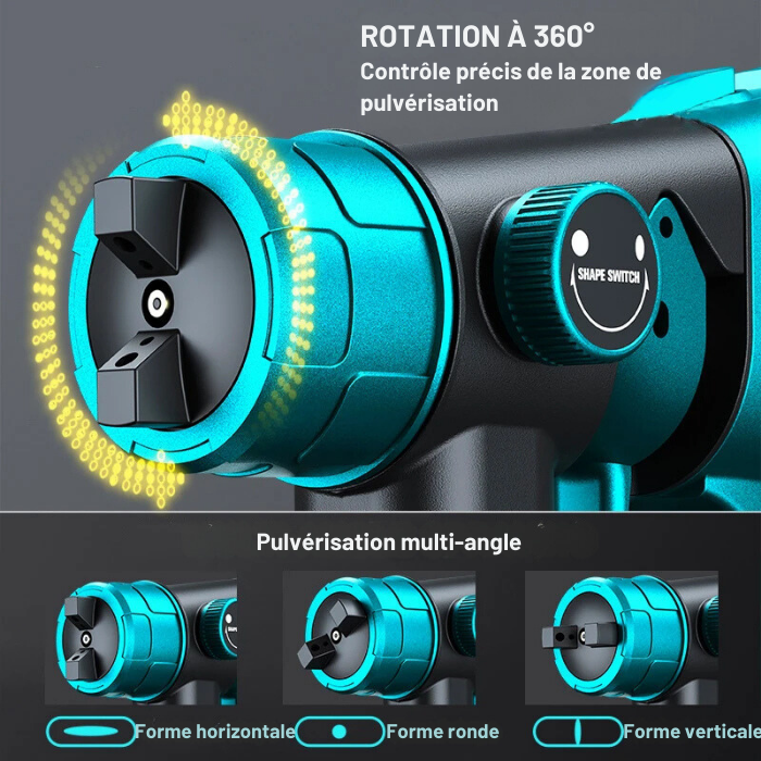 Wideep - Pulvérisateur de peinture électrique sans fil