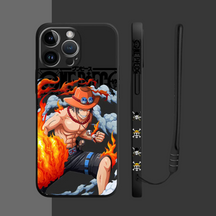 Coque iPhone One Piece Luffy - Coque de Haute Protection avec Cordonnette Offerte