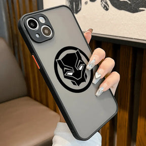 Coque iPhone Logo Translucide des Super-Héros Marvel - Étui de Haute Protection et Résistance