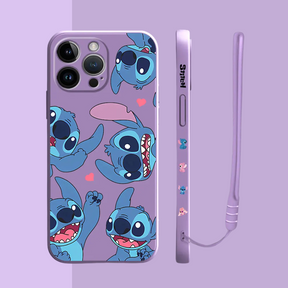 Coque iPhone Stitch Lovers - Étui de Haute Protection avec Cordon Offert