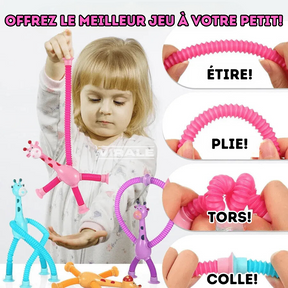 Girafes Créatives Étire et Colle avec Lumière LED - Divertissement Garanti pour les Enfants